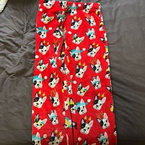 Dogs Christmas pajama bottoms
